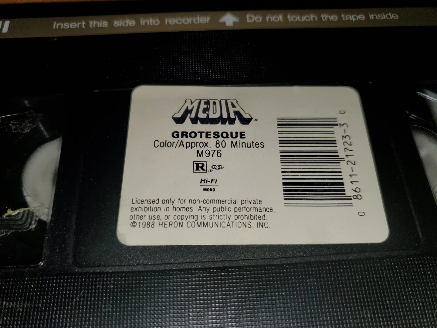1988 Grotesque VHS Horror Movie - photo 3