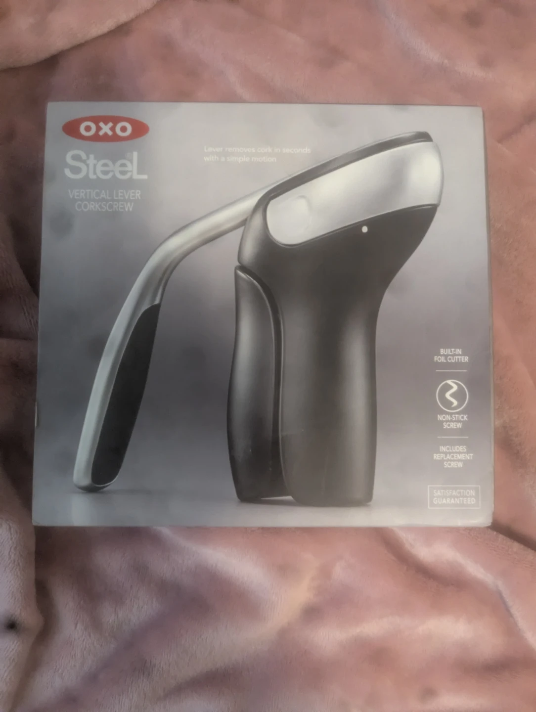 OXO Steel Vertical Lever Corkscrew - photo 3