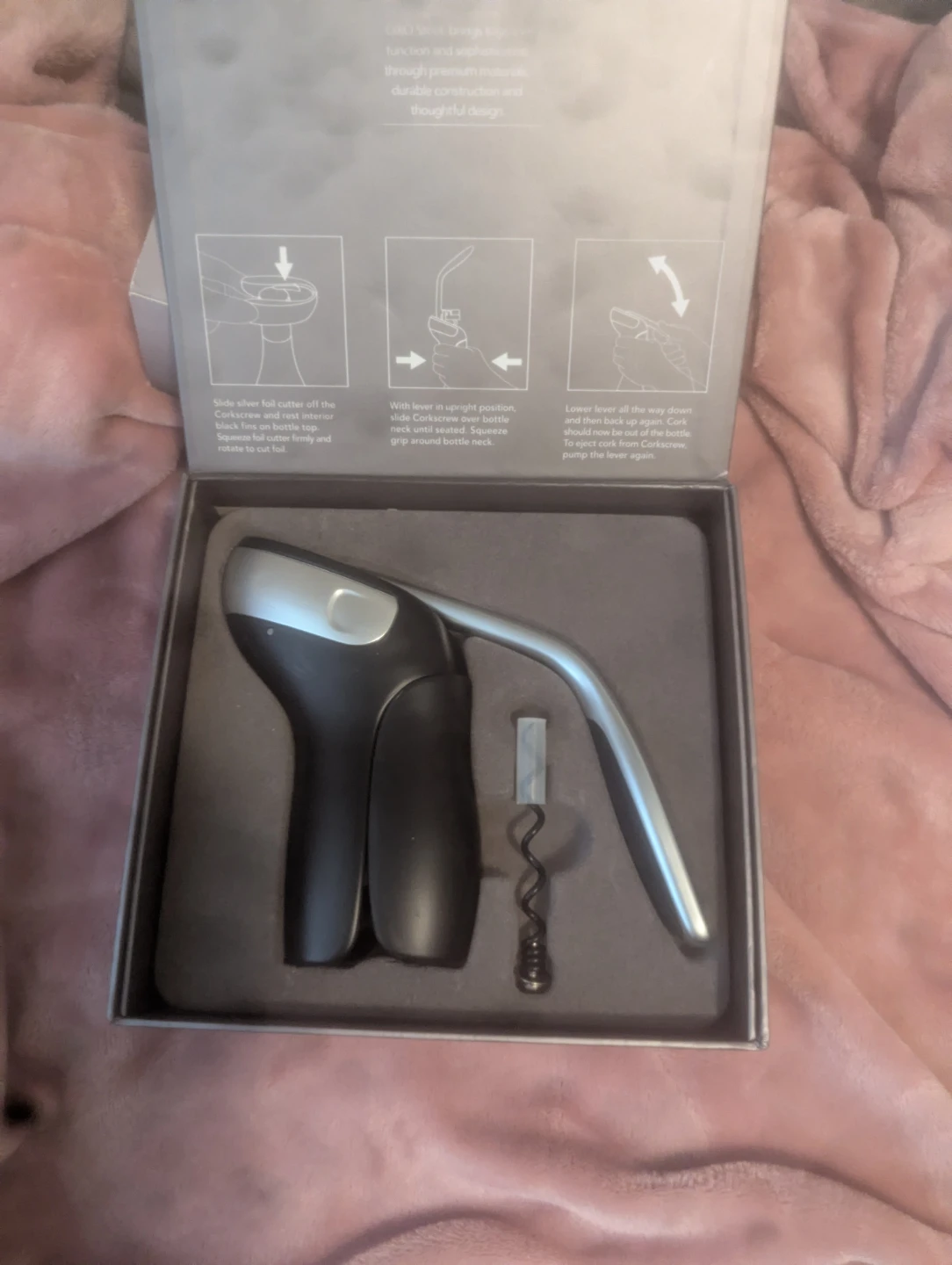OXO Steel Vertical Lever Corkscrew - photo 4