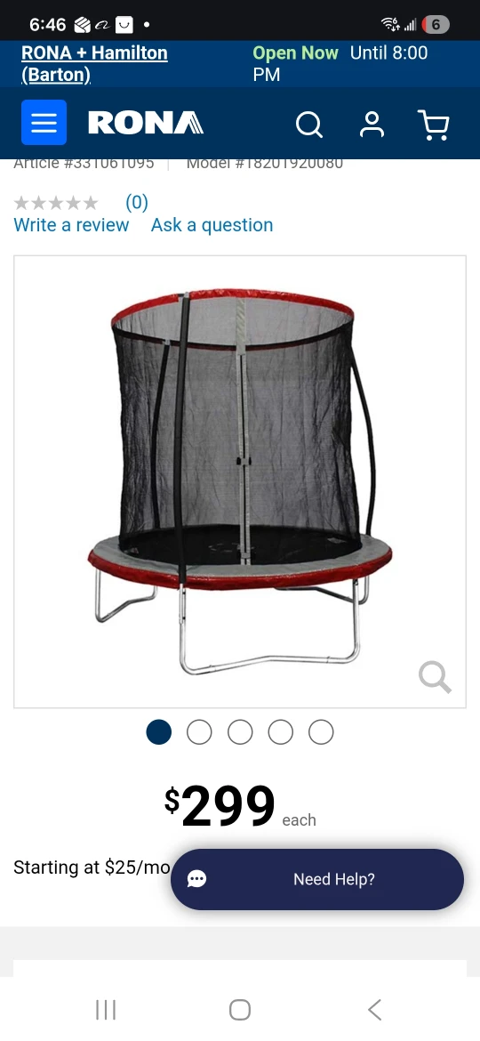 8 ft trampoline