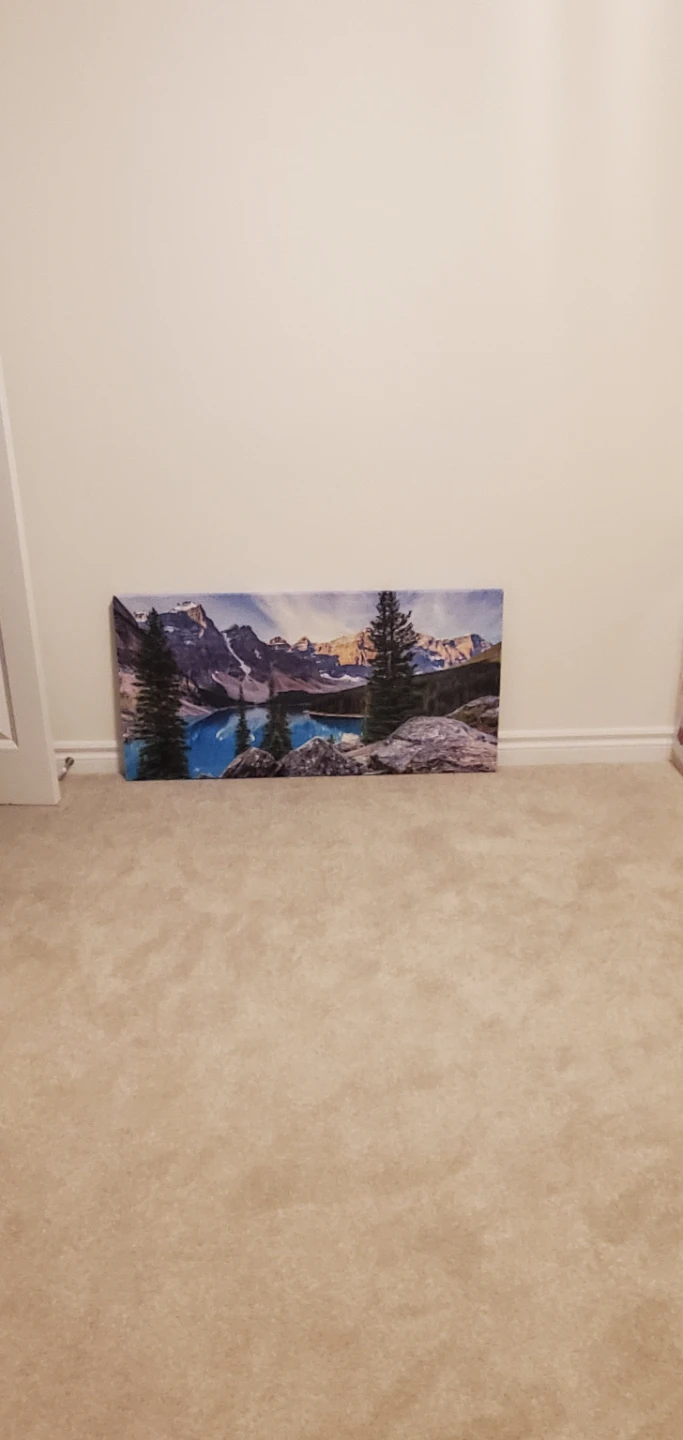 Canvas Wall Art - Moraine Lake Landscape