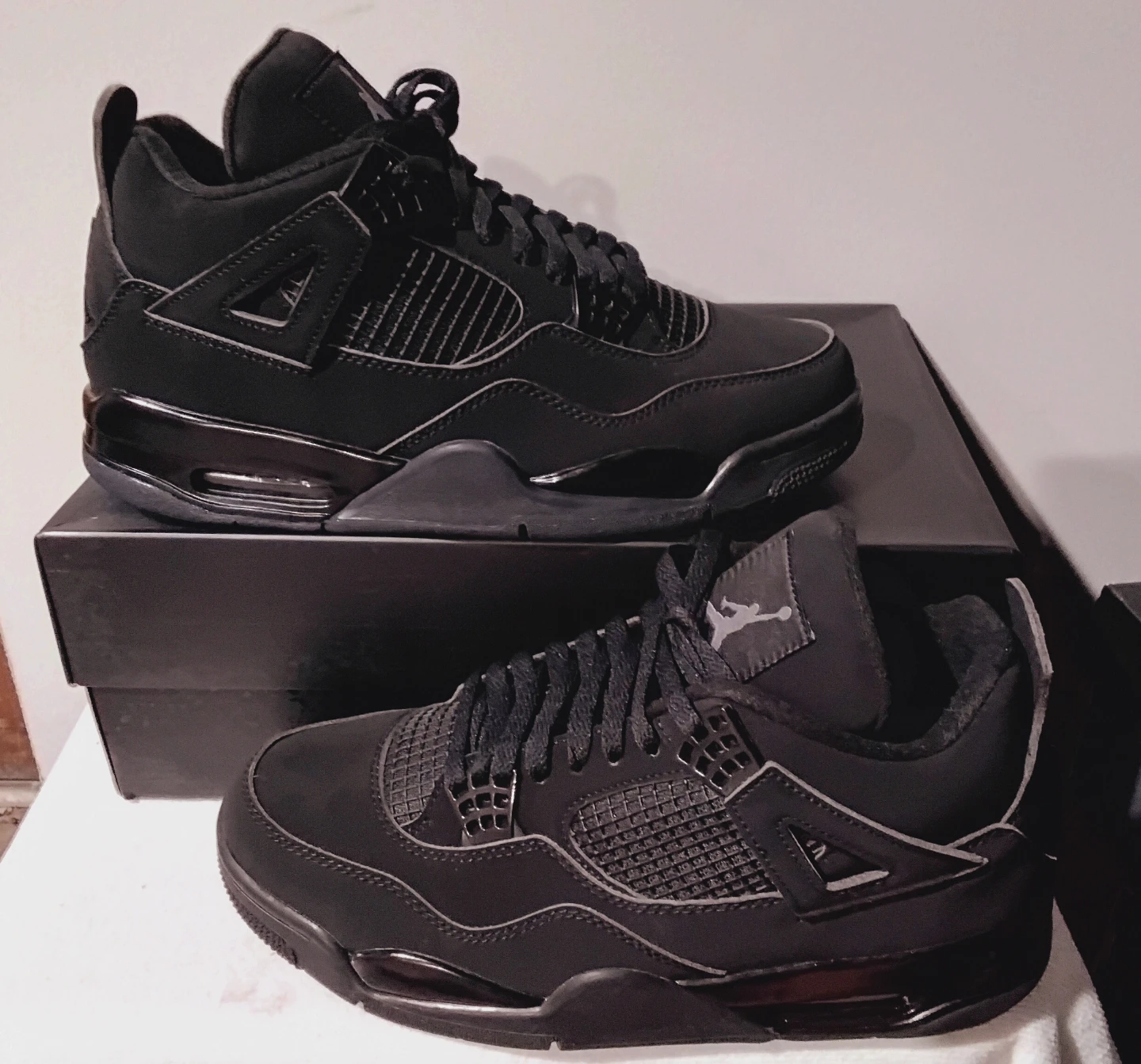 Air Jordan 4 "Black Cat" Sneakers - photo 2