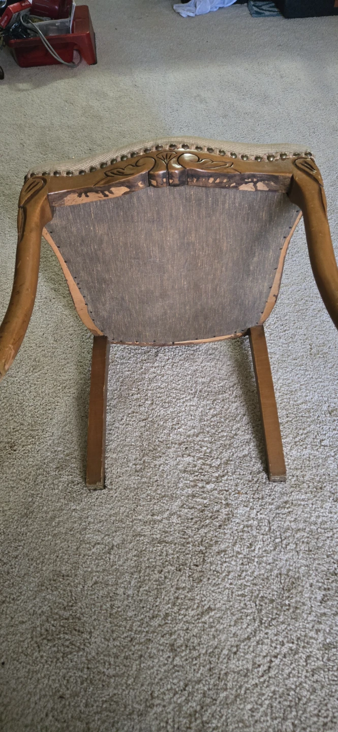 Vintage Accent Chair with Needlepoint Seat - photo 5