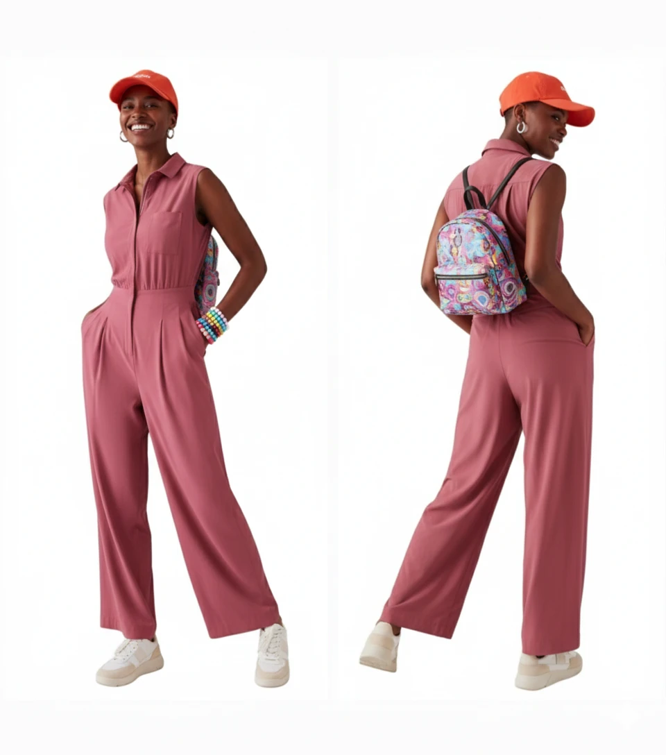 🏆BNWTT Athleta Brooklyn Heights Wide Leg Jumpsuit Size 0-2 - photo 5