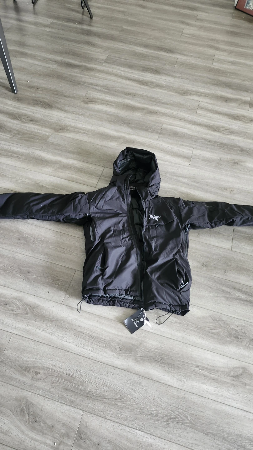 Arc'teryx Black Hooded Jacket - Size S
