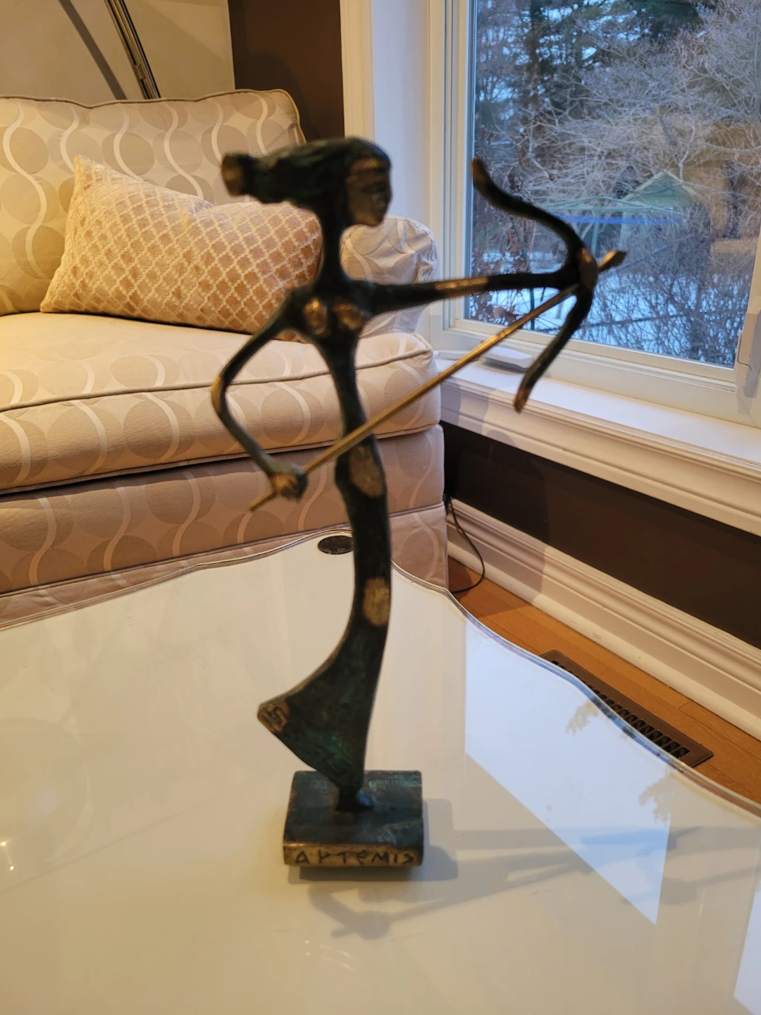 1/2 Off - Bronze Statue "Artemis" w Bow & Arrow