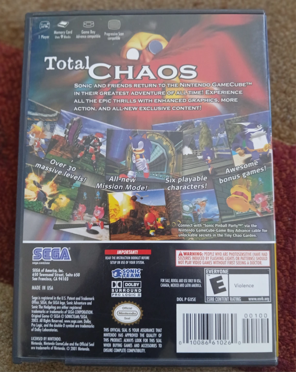 Sonic Adventure DX: Director's Cut Nintendo GameCube - photo 2