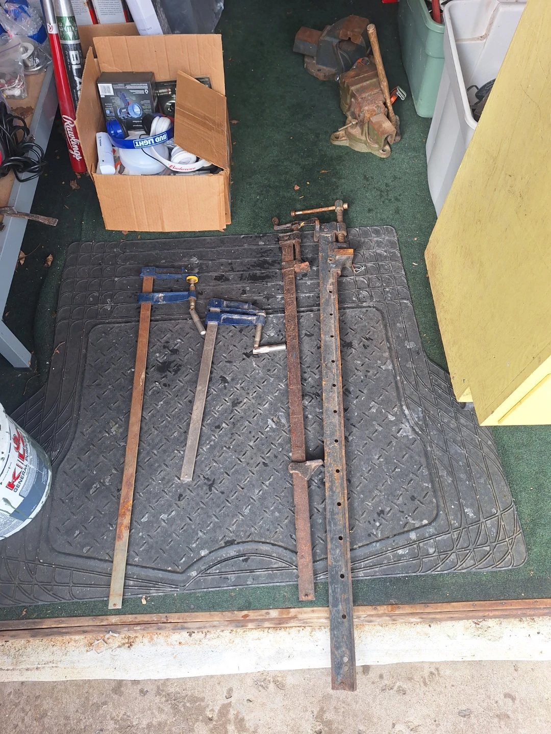 Four Woodworking Clamps