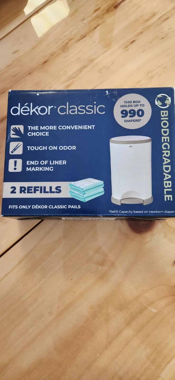 Dékor Classic Diaper Pail Refills - 2 Pack