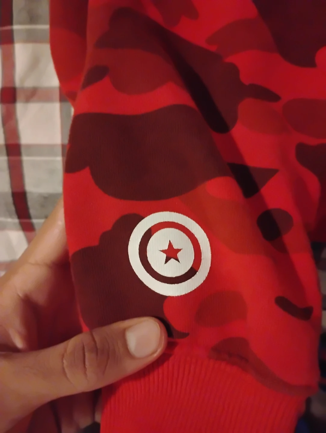 A BAPE red shark head hoodie - photo 2