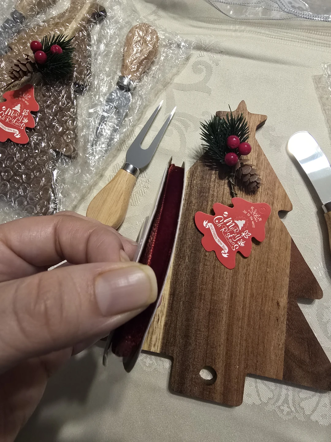 3 Christmas Tree Cheese Boards (great presents!) - photo 3