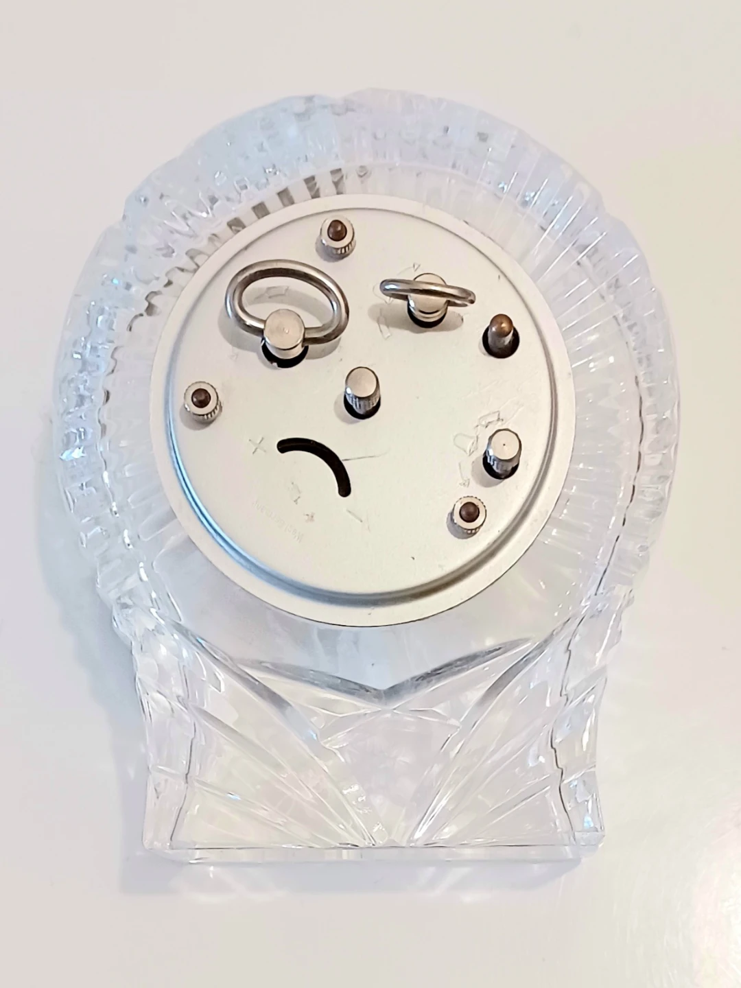 Unique W.German Belfor pinwheel crystal Mechanical Alarm Clock - photo 5