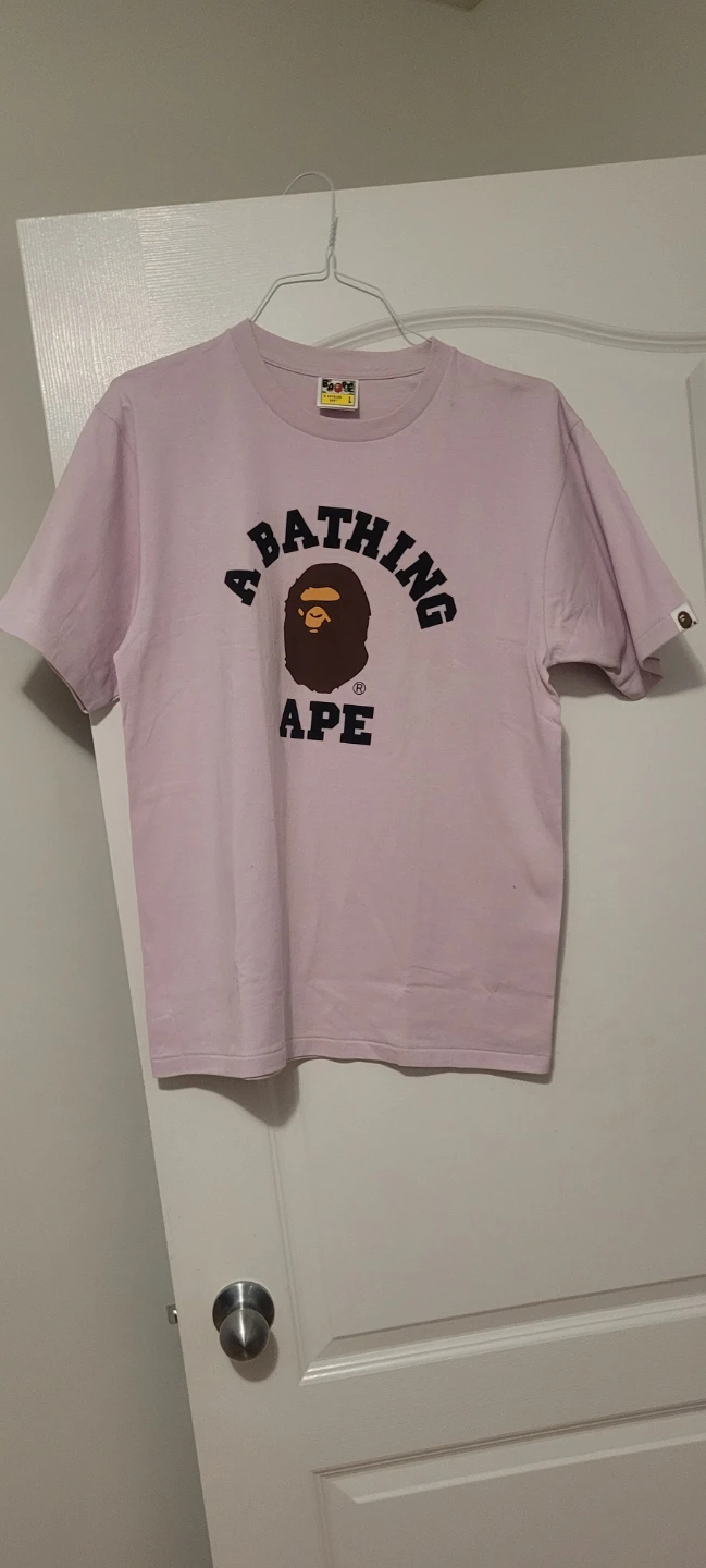 Loose Fit Pink A Bathing Ape T-Shirt - Size L - photo 2