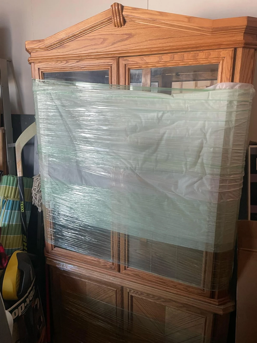 Solid Wooden Glass Cabinet - photo 2