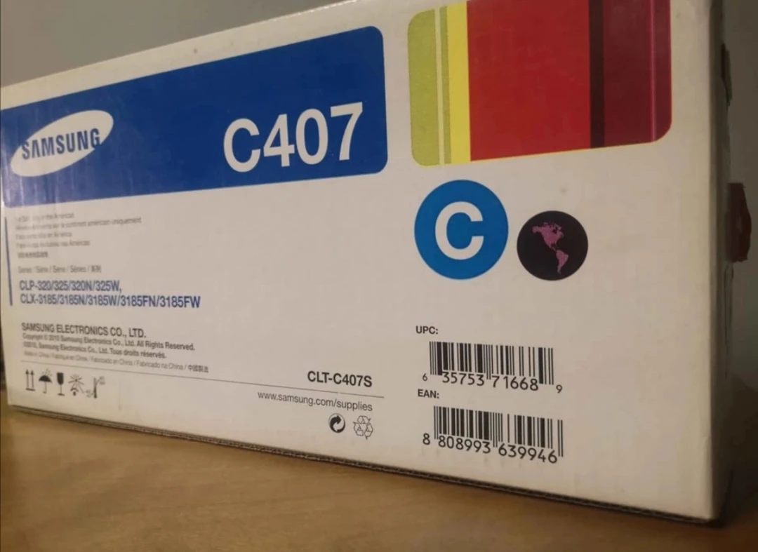 New Cyan Ink Cartridge ~ Samsung Laser Printer Toner - photo 5