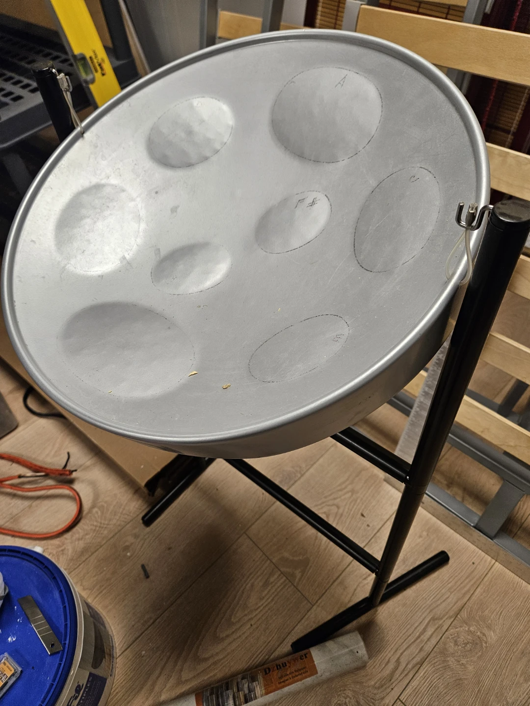Steel Pan Drum with Stand