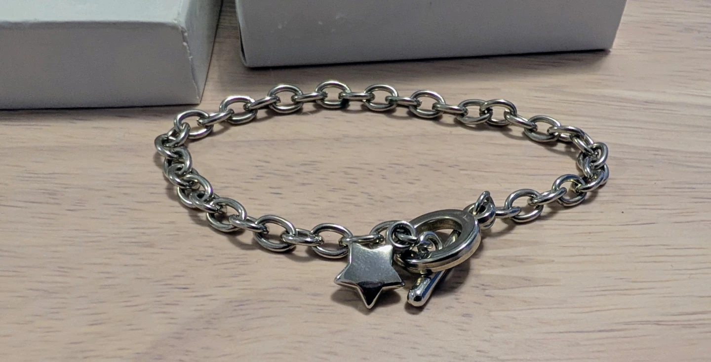 Sterling Silver Star Charm Bracelet