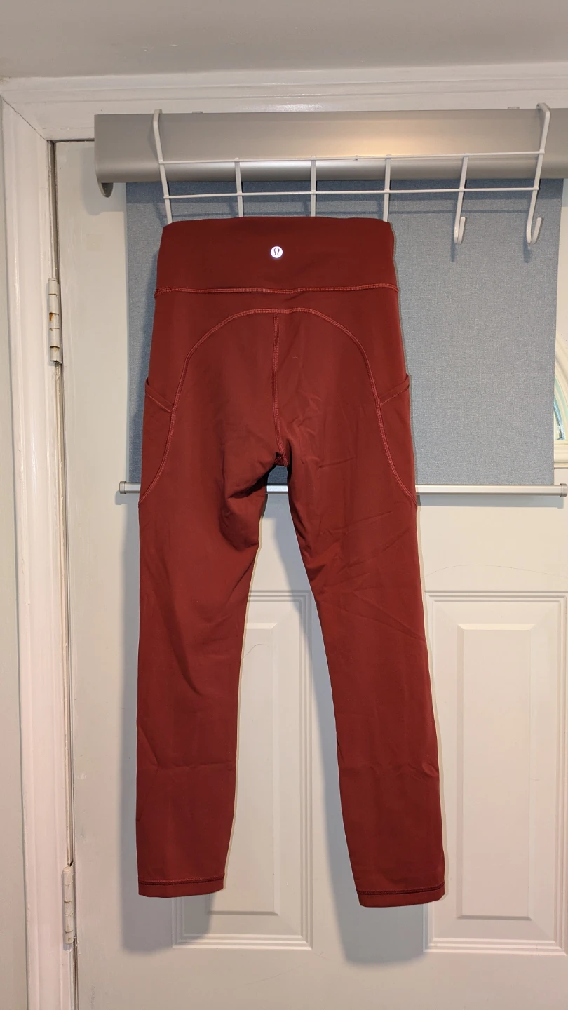 Lululemon Maroon Leggings - Size 4 23” Inseam