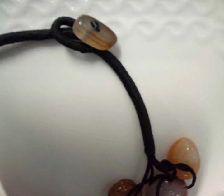 Brown and Orange Gemstone Beaded Necklace - photo 4