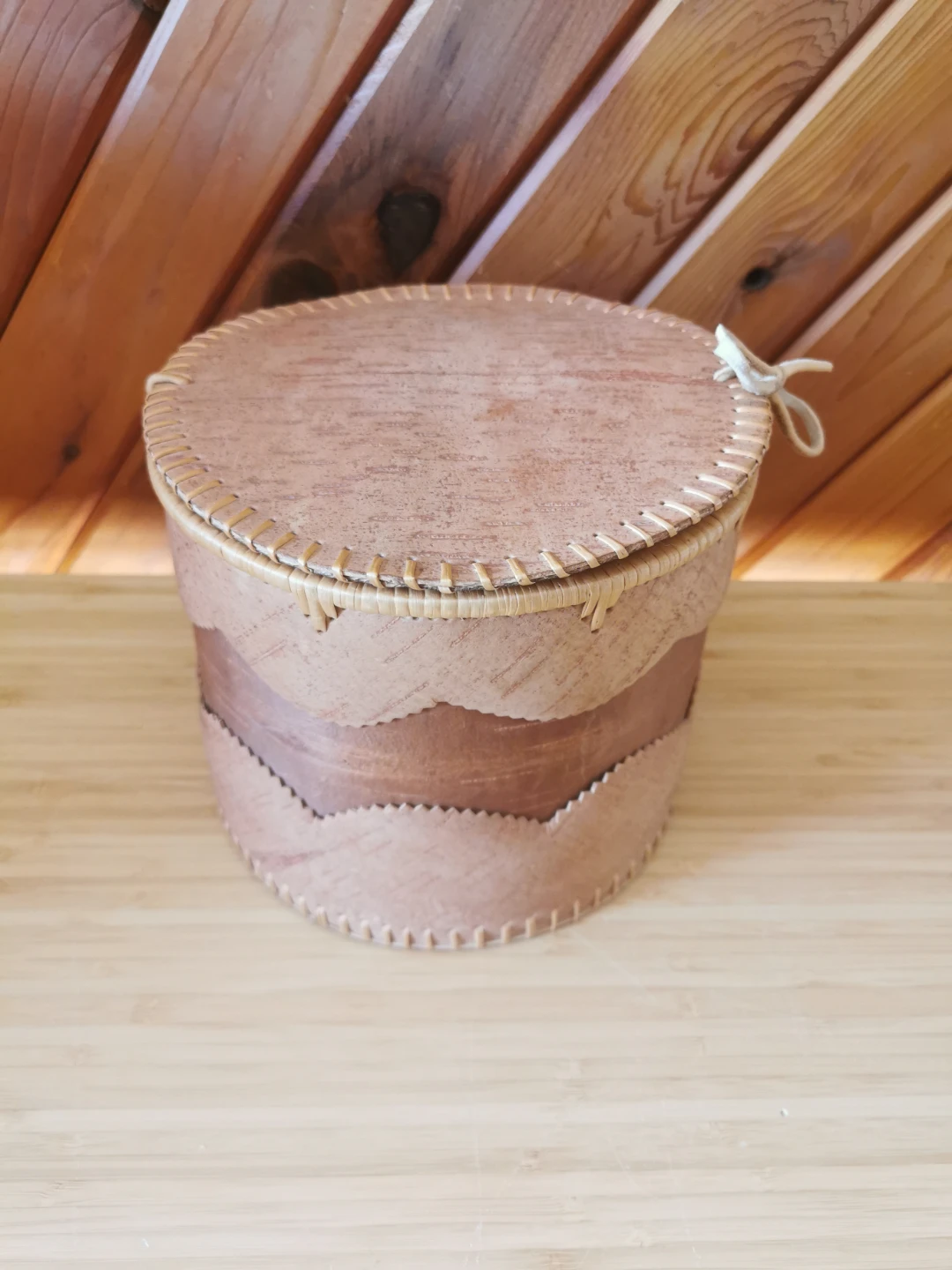 Handcrafted Birch Bark Basket - photo 2