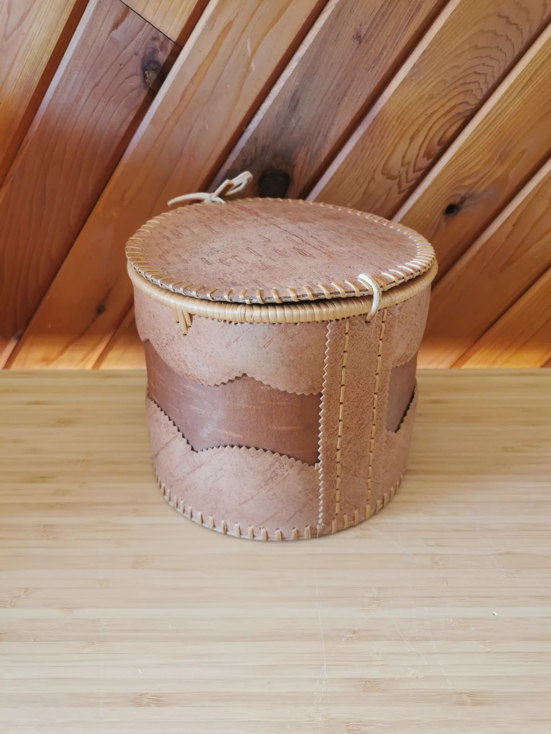 Handcrafted Birch Bark Basket - photo 3