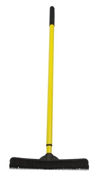 Sweepa Rubber Broom with Yellow Handle