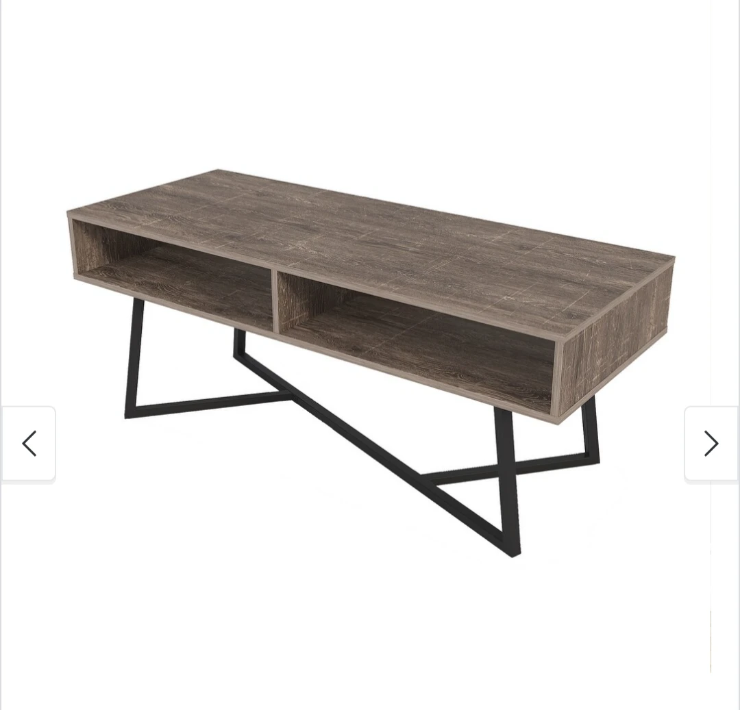 Modern Wood Coffee Table with Storage - 43.25" L - photo 3