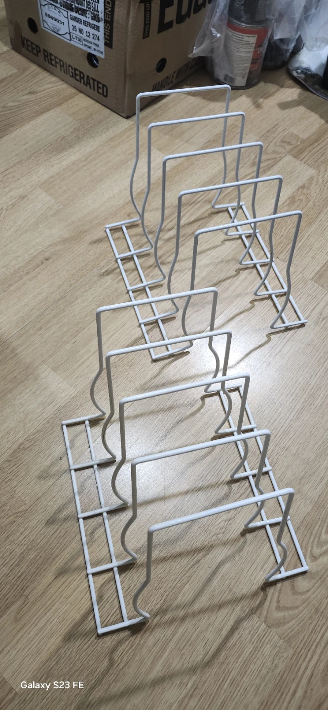 SET White Metal Pot Lid heve duty Organizer Rack