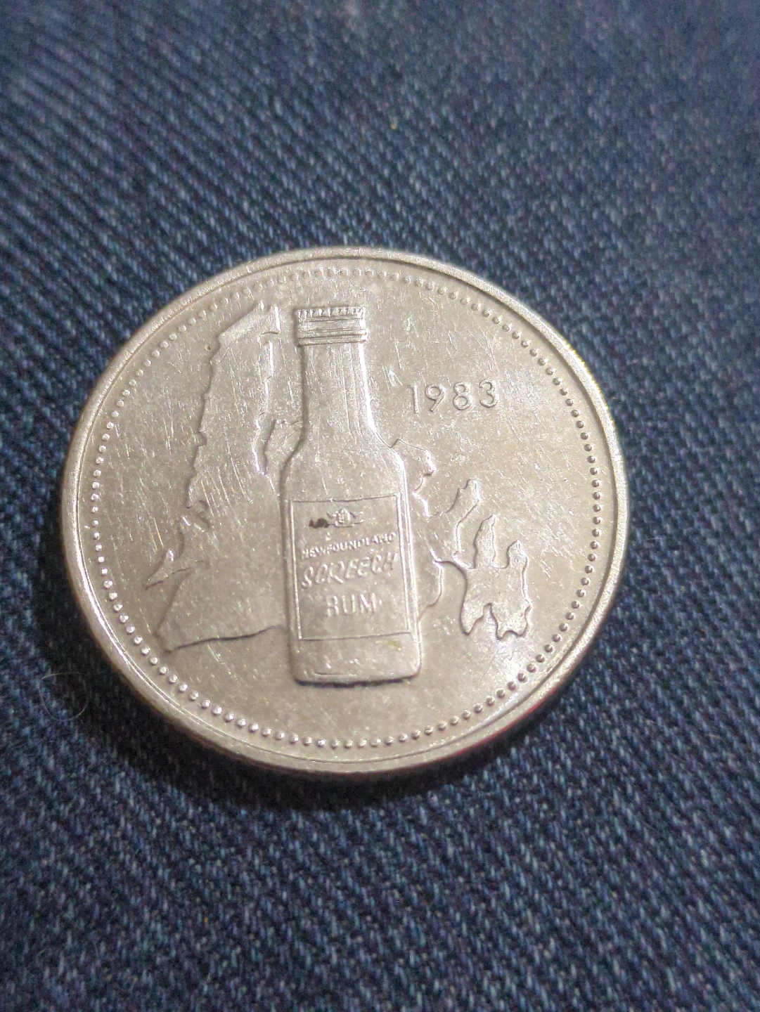 1983 Newfoundland Screech Rum Token - Valid in Corner Brook