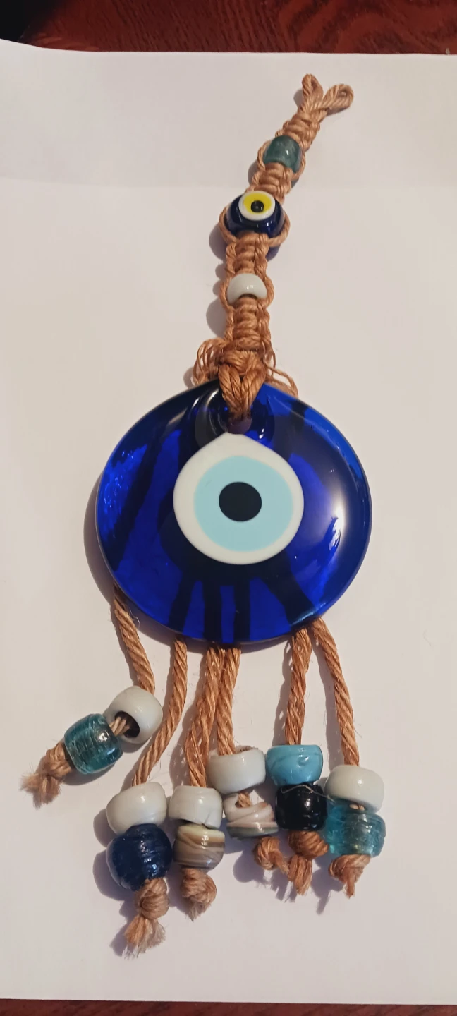 Large Blue Evil Eye Wall Hanging for good luck & protection
