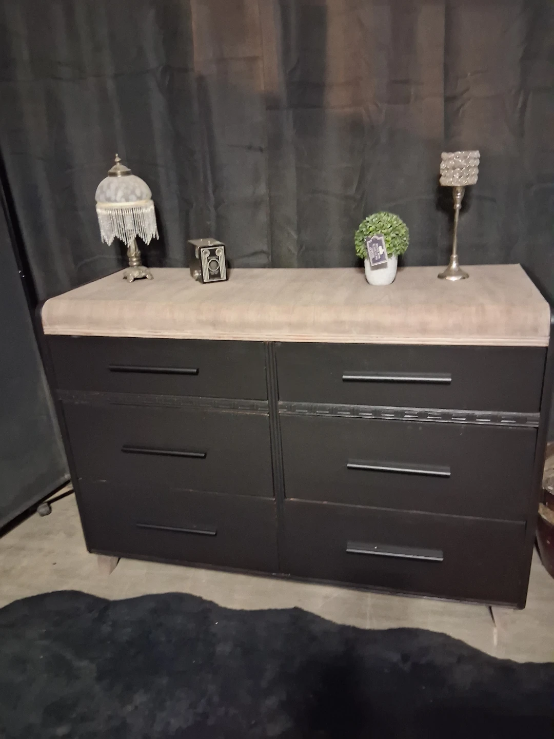Custom Vintage Waterfall Dresser