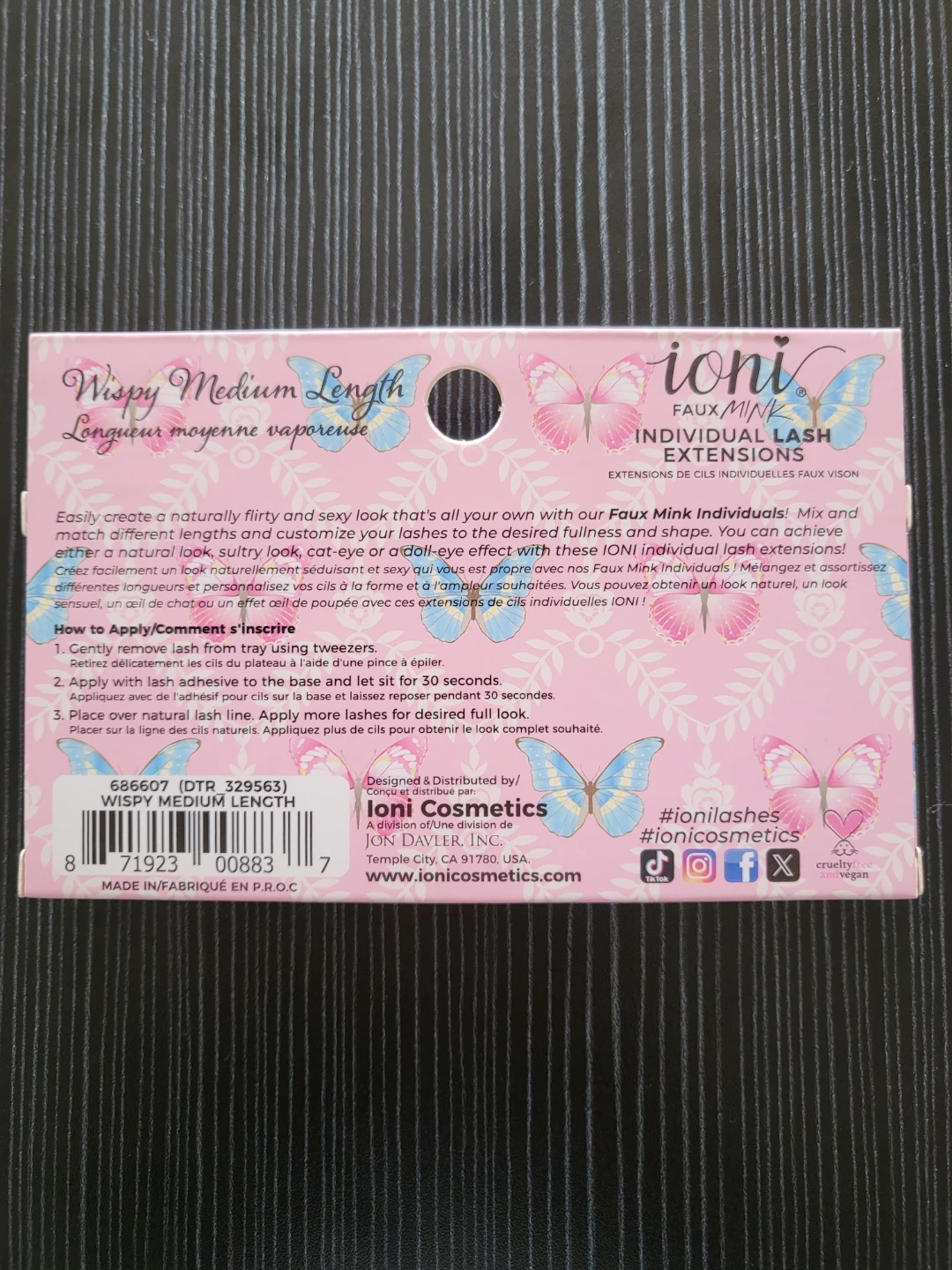 Ioni Faux Mink Wispy Medium Length Individual Lash Extensions - photo 2