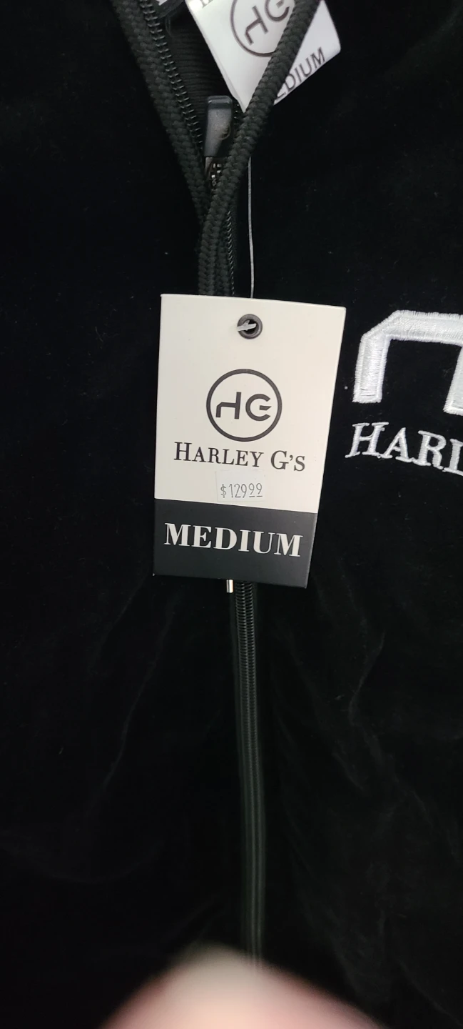 Harley G's Velour Tracksuit Set - Black, Medium - photo 2