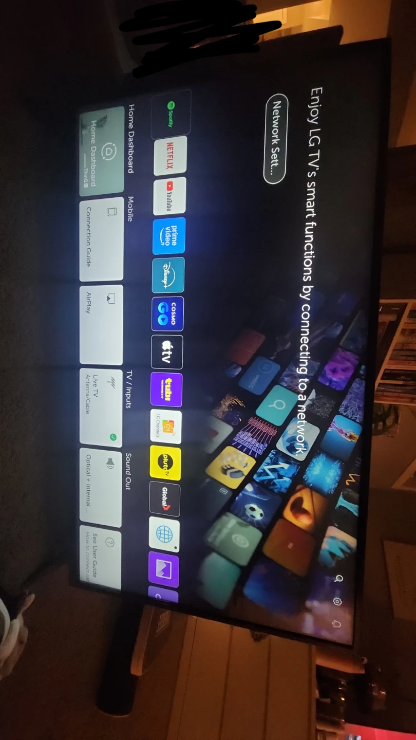 LG 49” 4K Smart TV – Remote Included, As-Is