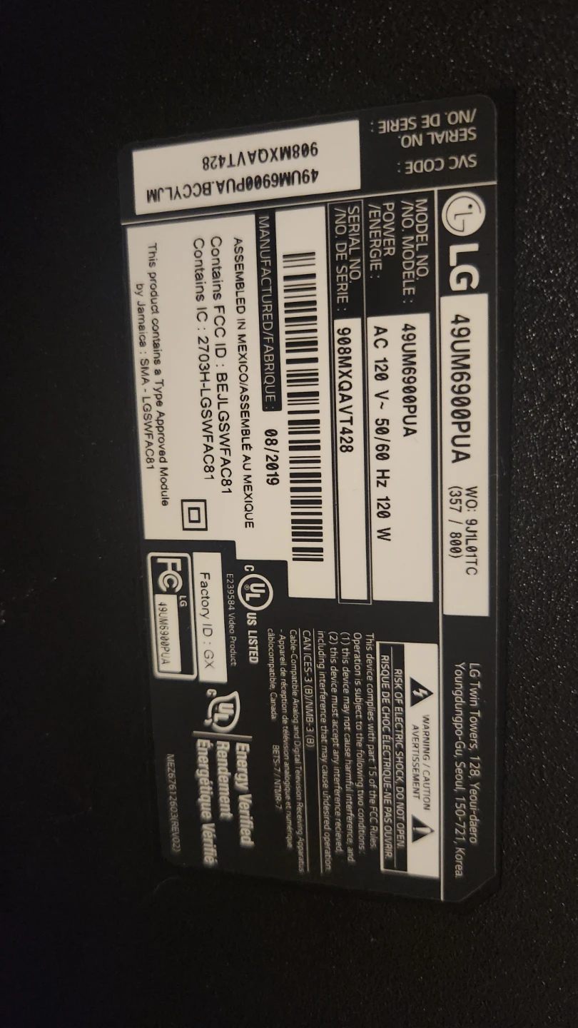 LG 49” 4K Smart TV – Remote Included, As-Is - photo 3