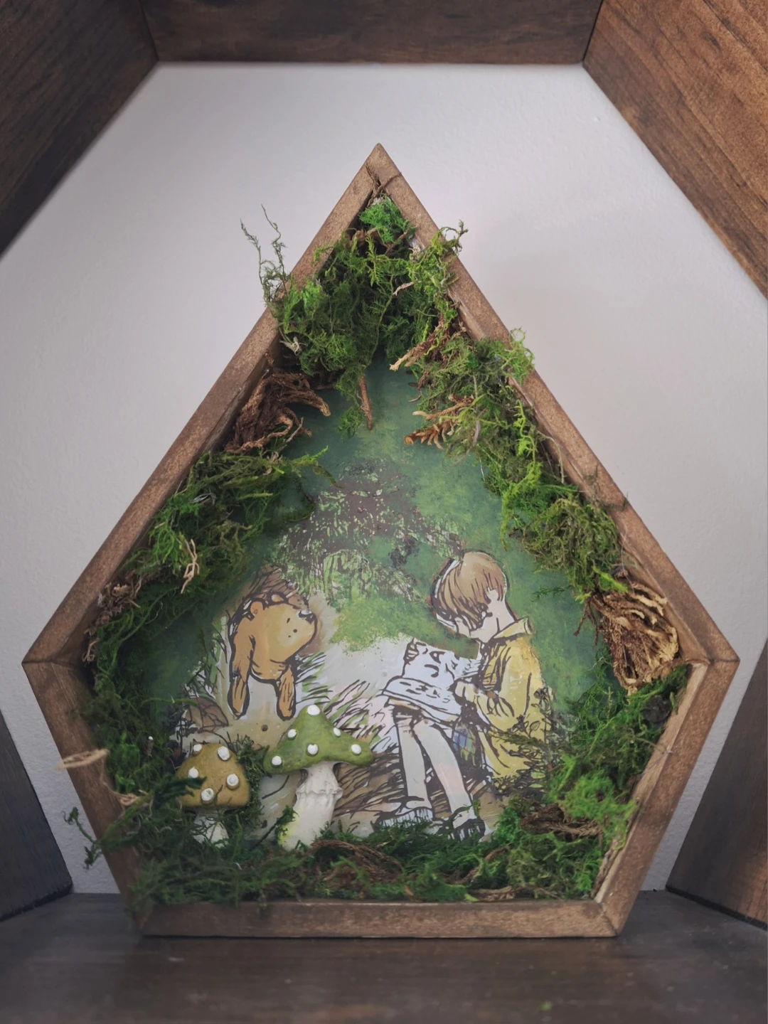 Winnie the Pooh Diorama Shelf Decor