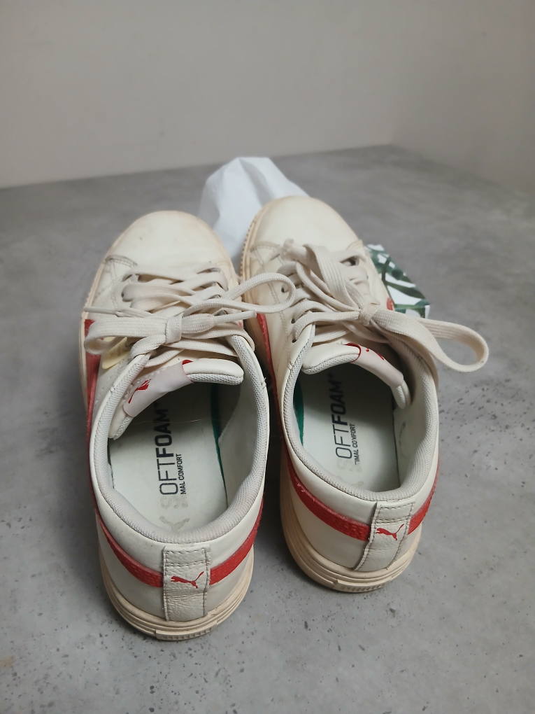 Puma White and Red Sneakers - Women's Size 5 (US) / 38 (EU) - photo 3