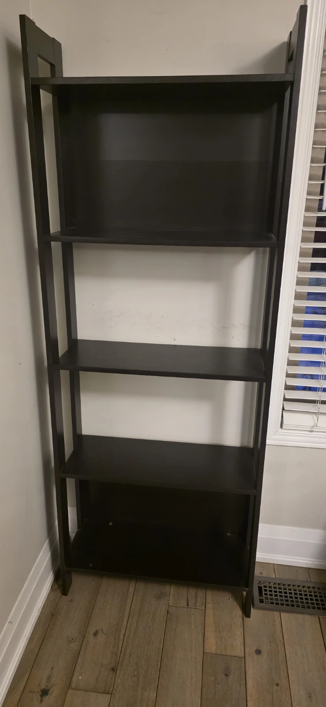 Dark Brown 4-Tier Ladder Shelf - photo 2