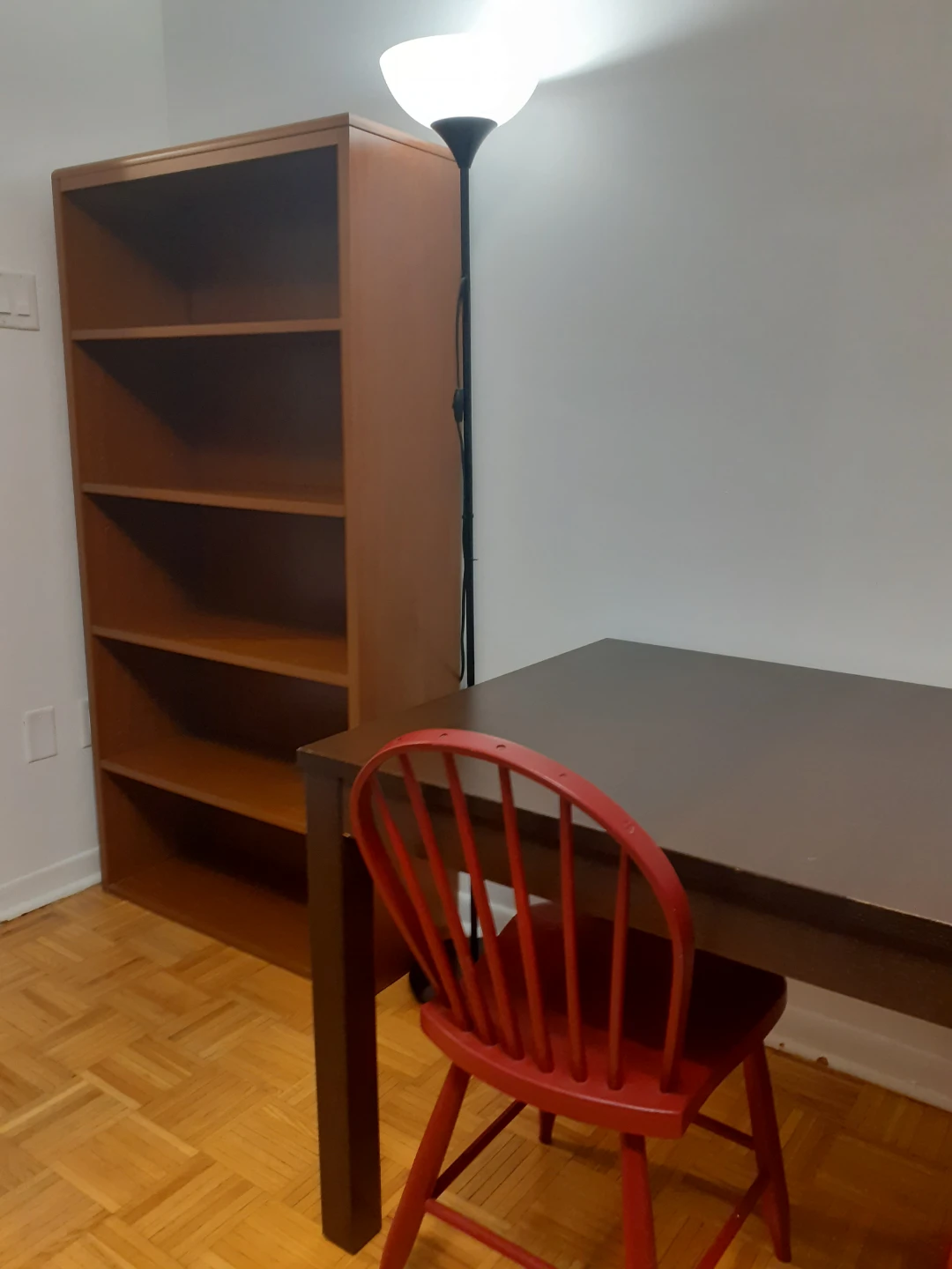 Wooden 5-shelf bookshelf - photo 5