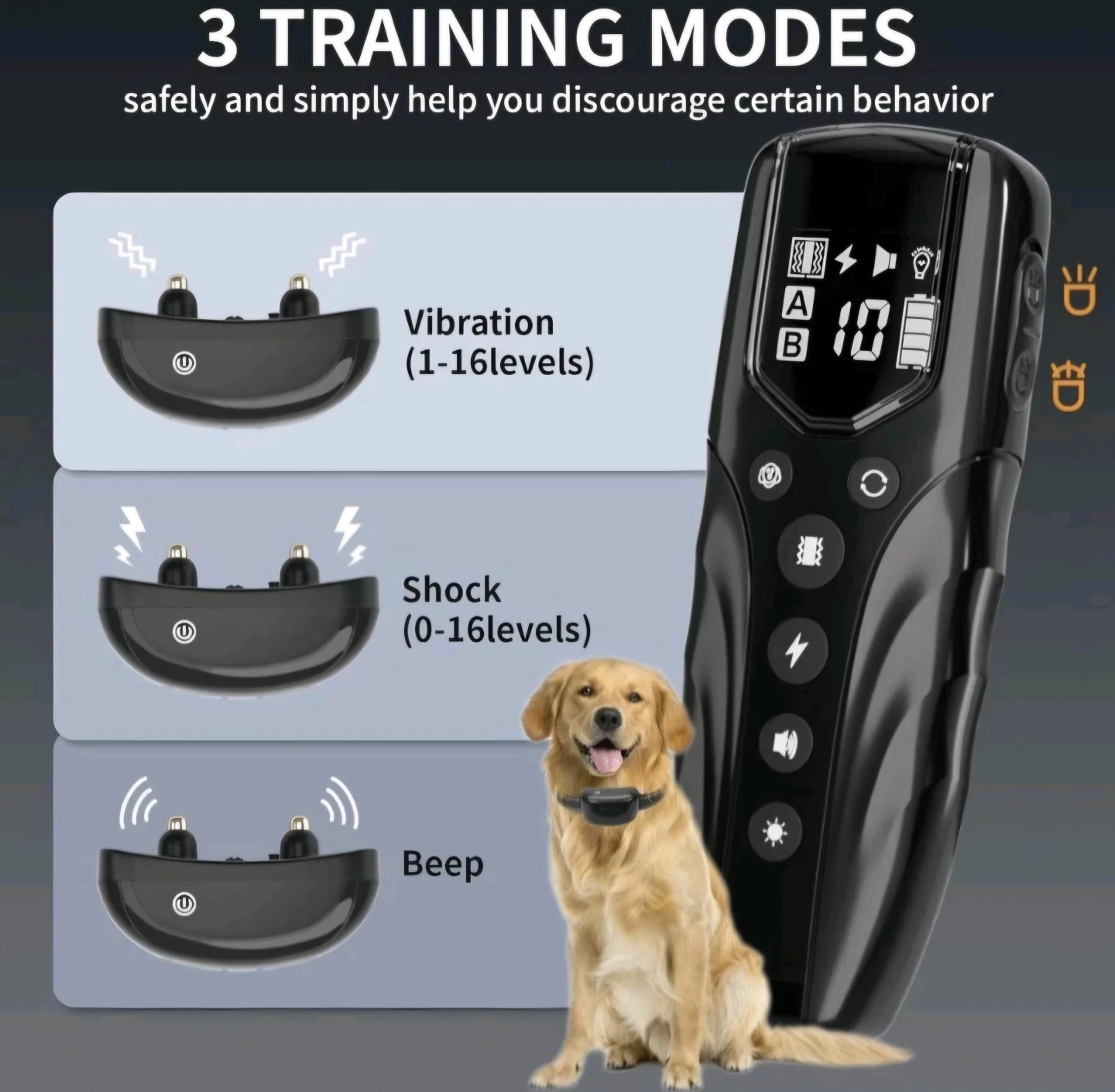 T710B Pet Training Collar with Remote - photo 2