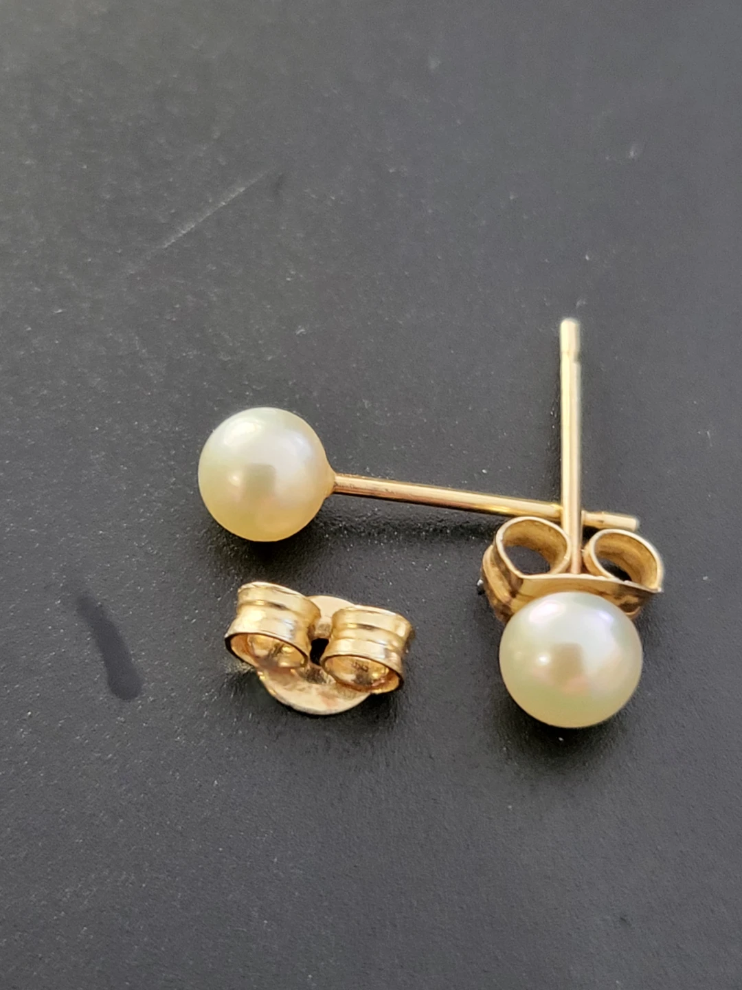 14K Gold Pearl Stud Earrings - photo 5