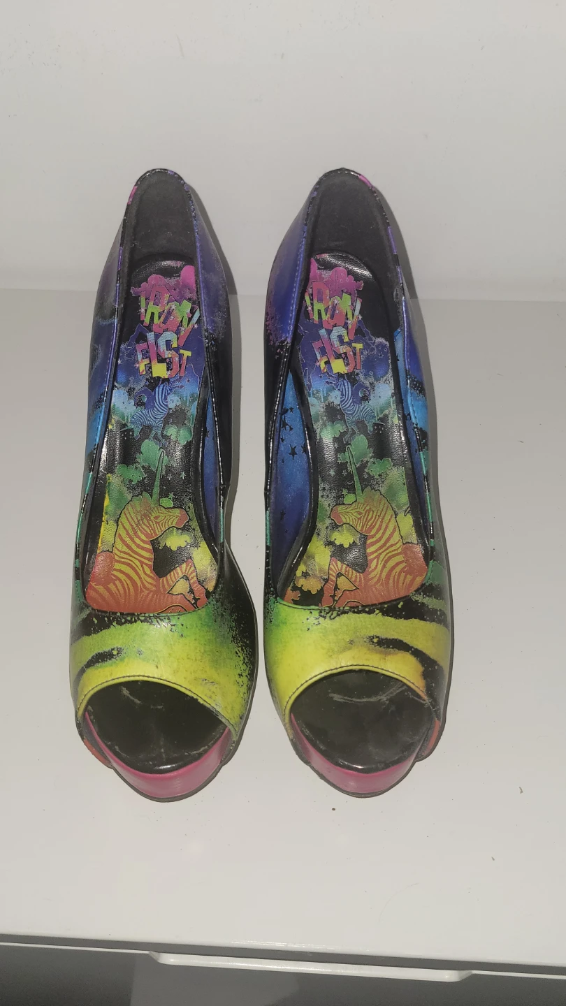 Iron Fist Unicorn Peep Toe Heels