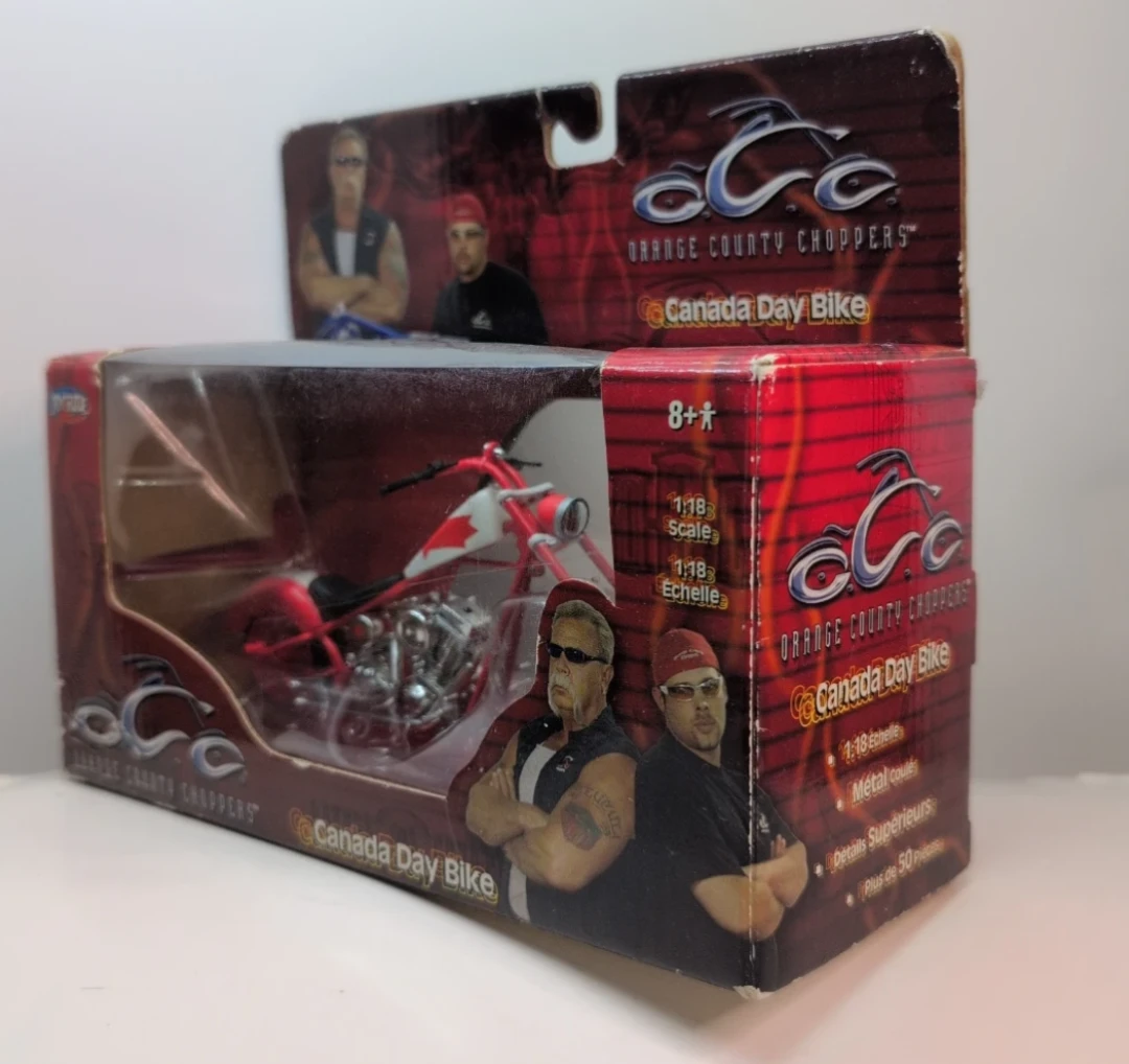 Choppers Orange County Metal Toy Motorcycle - photo 2