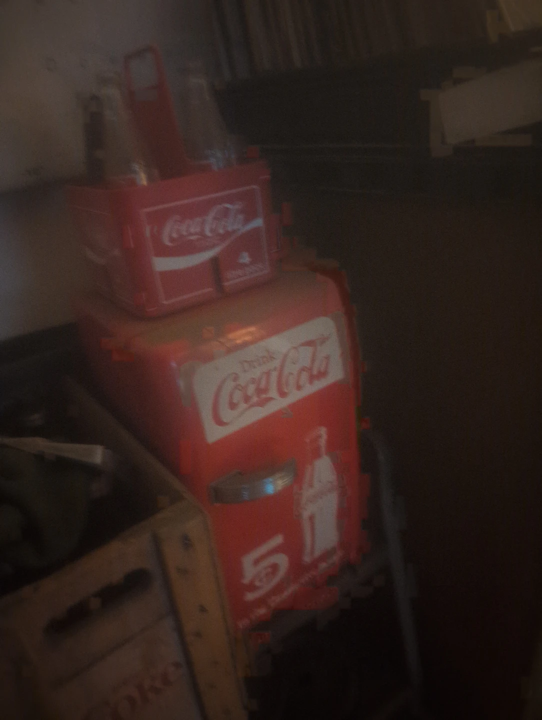 Coca-Cola Mini Fridge with 4-Bottle Carrier