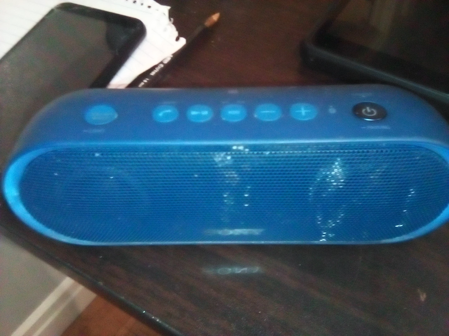 Blue Sony Portable Bluetooth Speaker