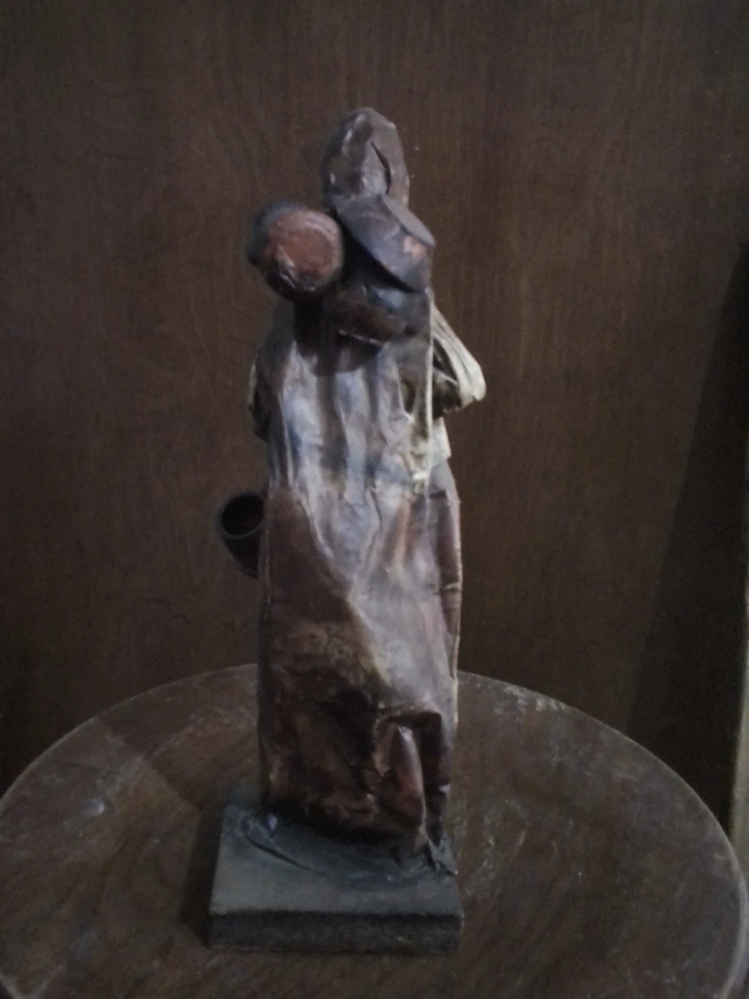 Vintage Paper Mache Figurine - Woman with Pots - photo 5