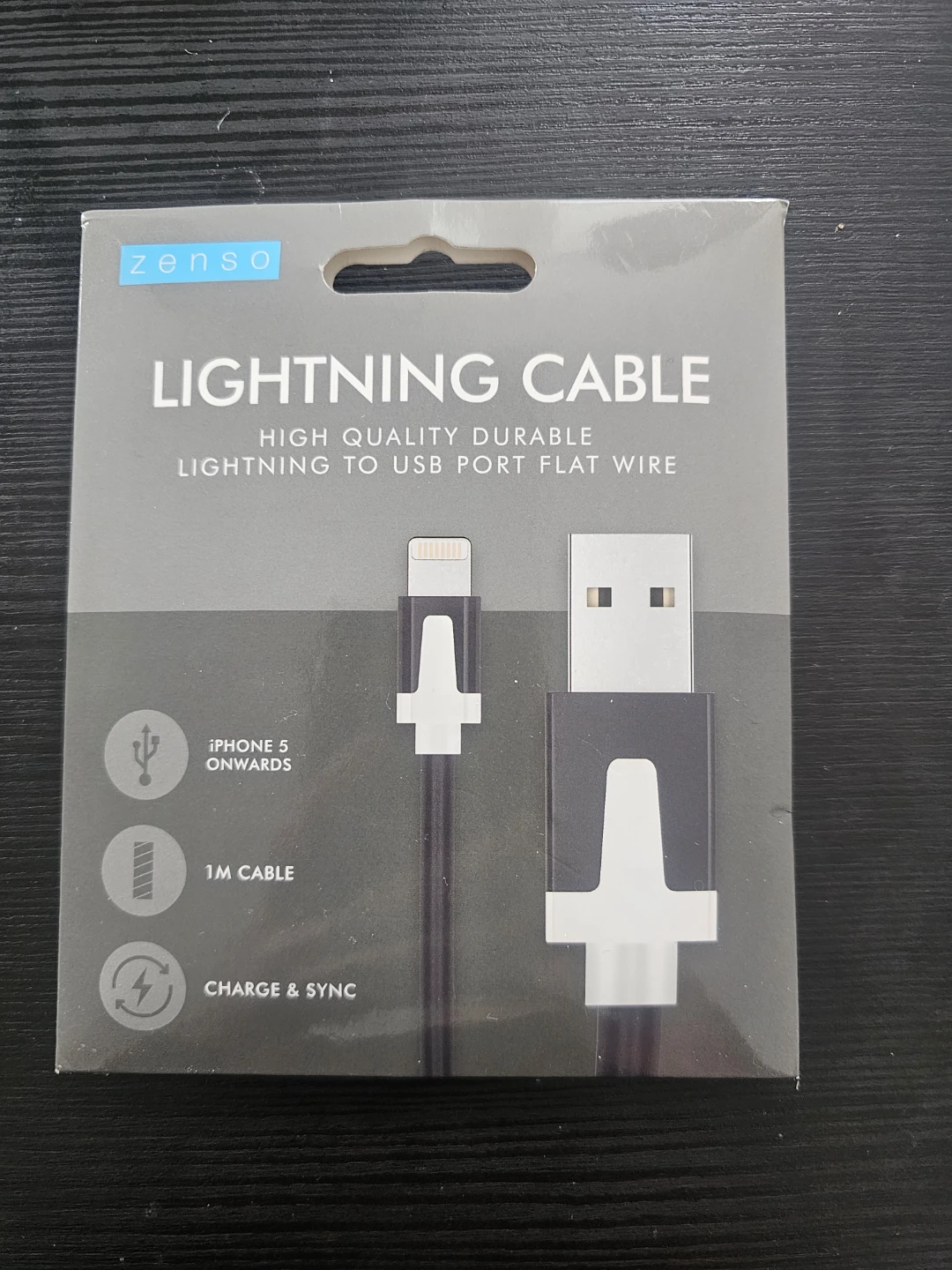 (NEW)Zenso Lightning to USB Cable - 1M