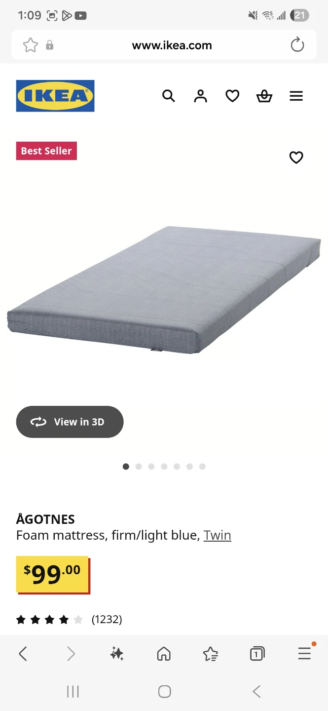 IKEA Twin Mattress (Brand New) - photo 3