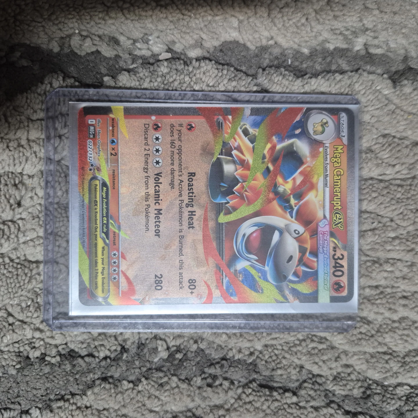 Pokemon Mega Camerupt-EX Card 022/132