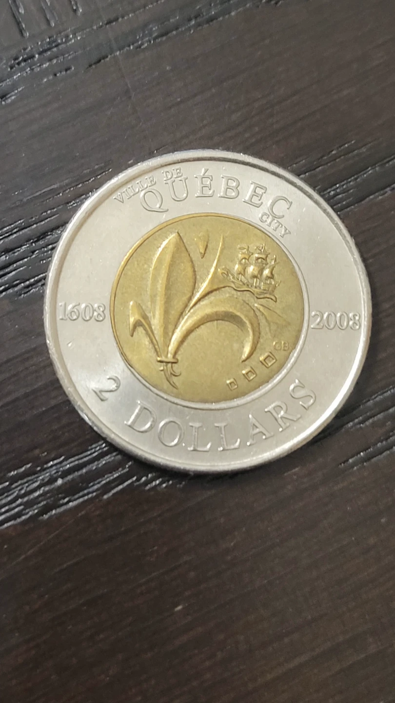 2008 Quebec City 2 Dollar Coin